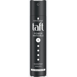 Taft lak na vlasy power invisible 5, 250ml (kartón 10 ks)