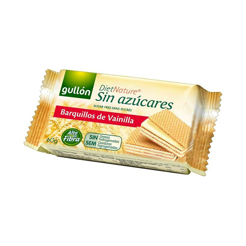 Gullón oblátka bez cukru vanilka 60g (kartón 12 ks)