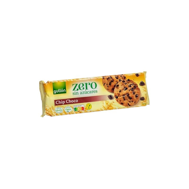 Gullón sušienky s kúskami čokolády bez cukru 125g (kartón 12 ks)