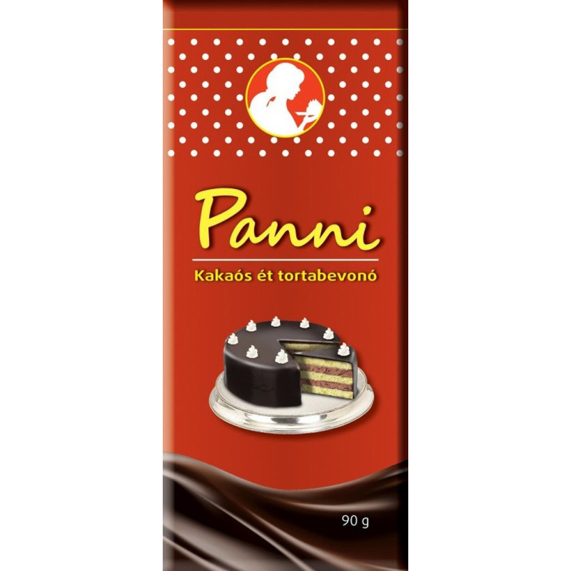 Panni poleva na tortu z horkej čokolády 90g (kartón 24 ks)
