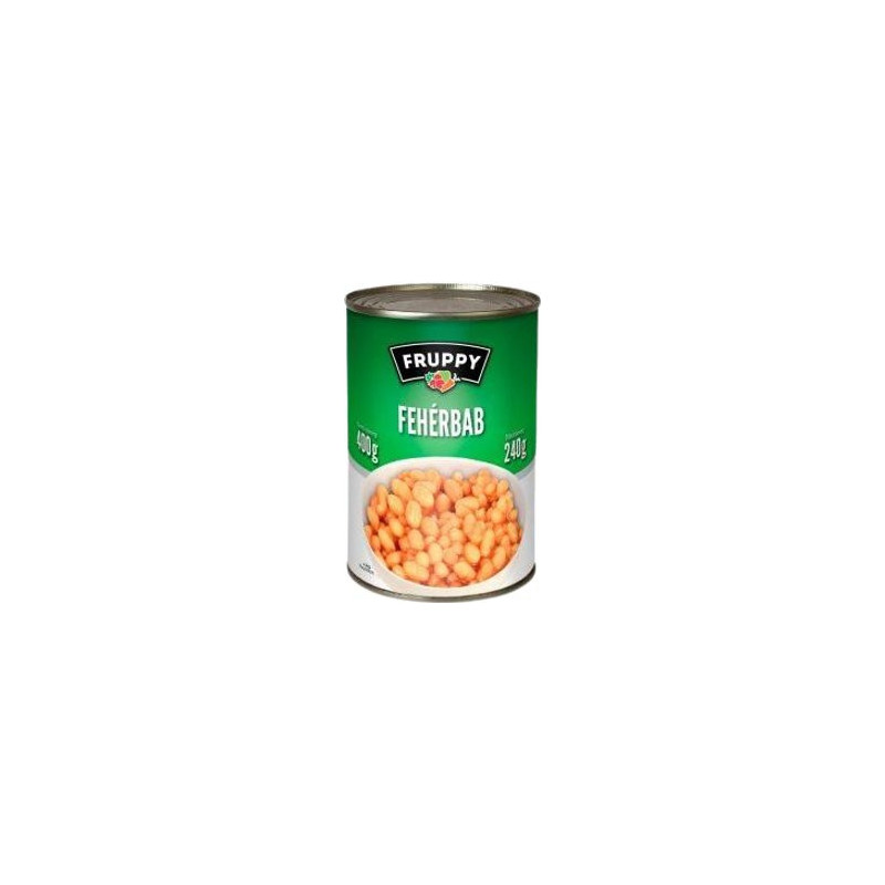 Fruppy fazuľa biela 400g (kartón 12 ks)
