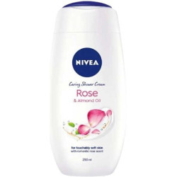 Nivea sprchový gél Rose&Almond oil 250ml (kartón 6 ks)