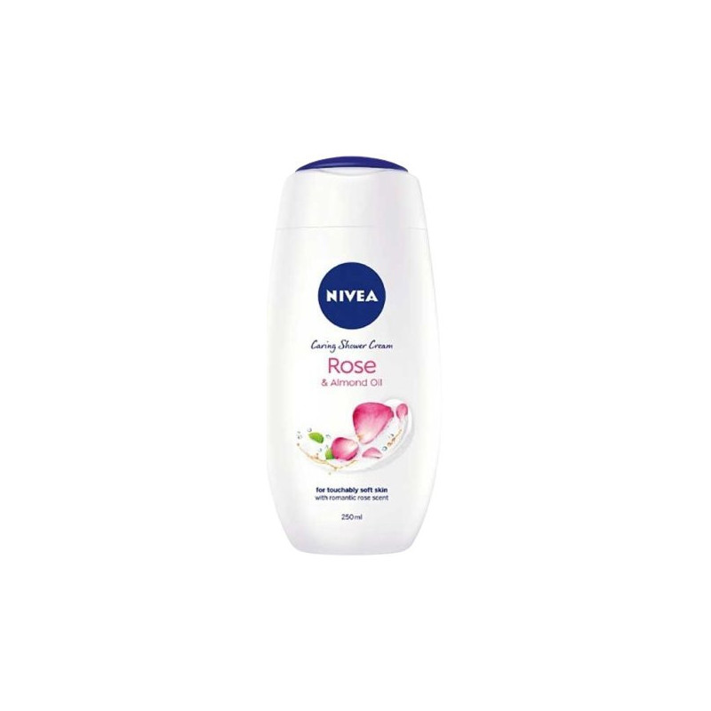 Nivea sprchový gél Rose&Almond oil 250ml (kartón 6 ks)