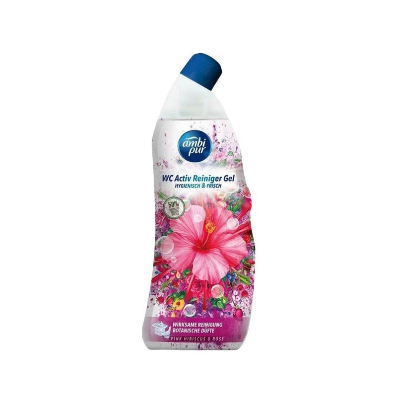 Ambi Pur WC gél Pink hibiscus&rose 750ml (kartón 8 ks)