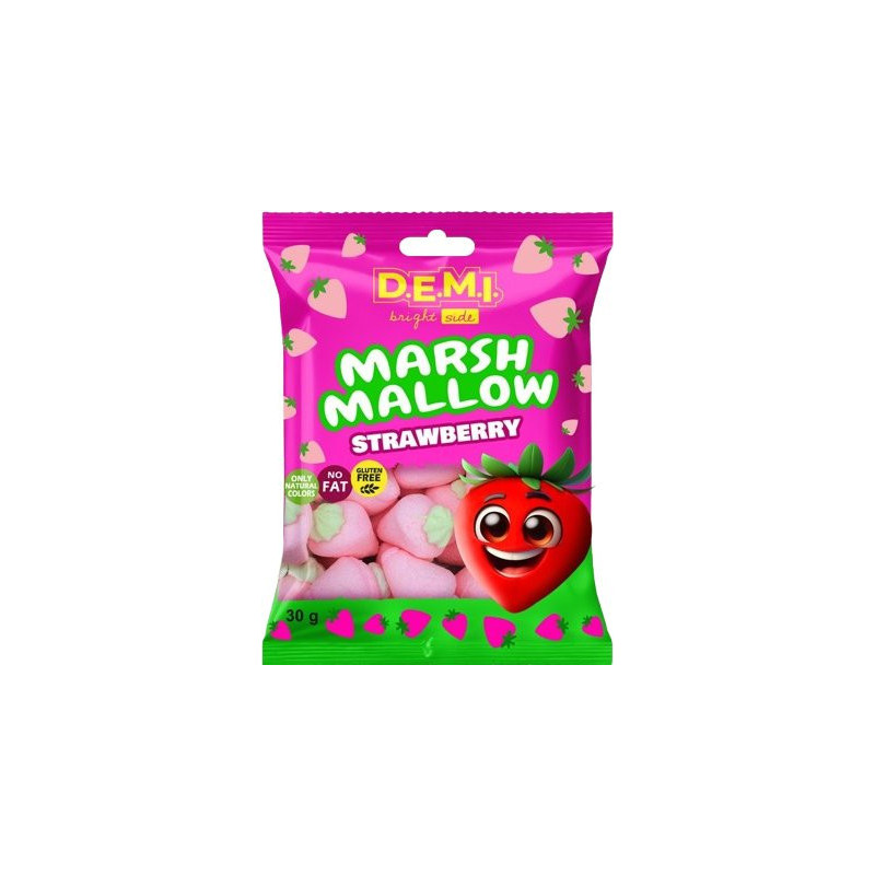 Marshmallow Jahoda 30g (kartón 14 ks)