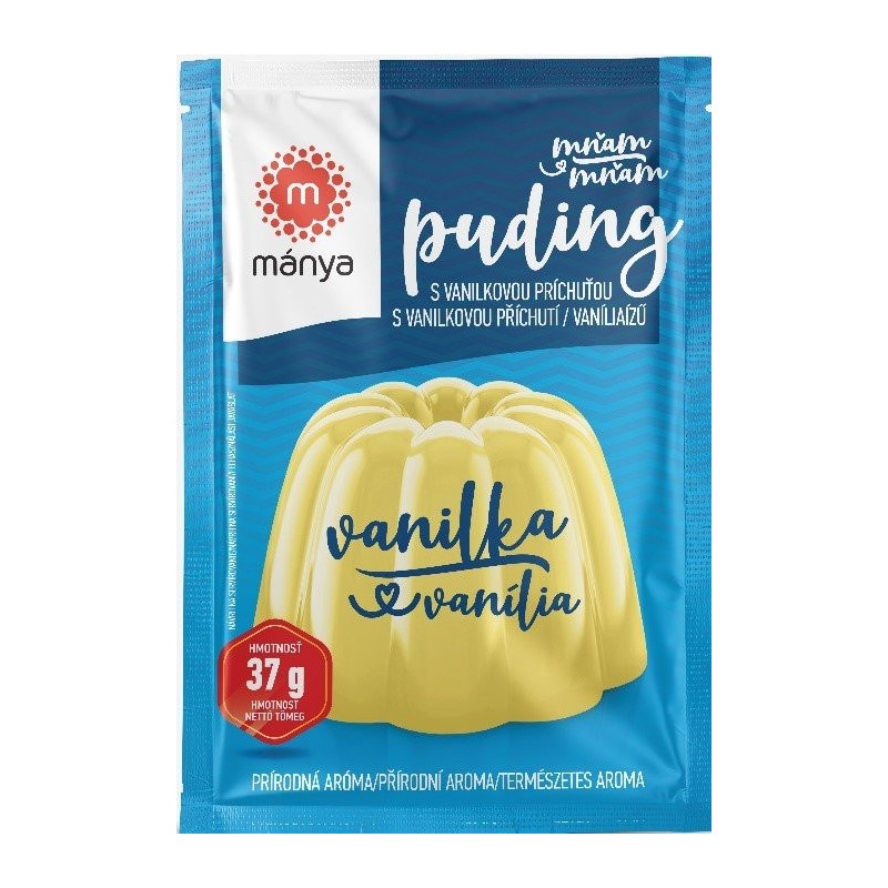 Mánya puding Vanilkový 37g (kartón 35 ks)