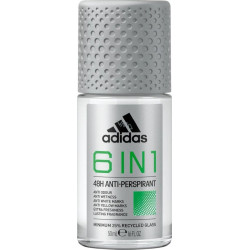 Adidas pánsky guľôčkový antiperspirant roll 6in1 50ml (kartón 6 ks)