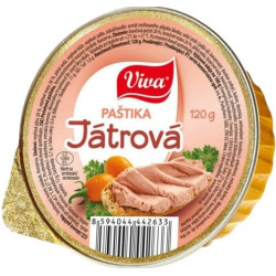 Viva paštéta pečeňová 120g (kartón 16 ks)