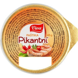 Viva paštéta pikantná 48g (kartón 30 ks)
