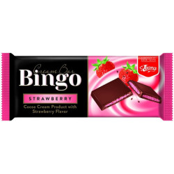 Bingo jahodová čokoláda 90g (kartón 25 ks)
