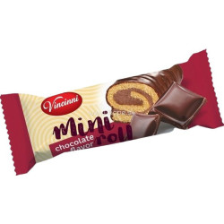 Vincinni mini roll čokoláda 30g (kartón 27 ks)