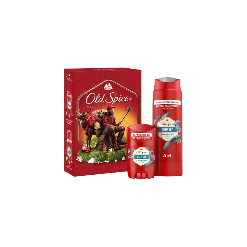 Old spice Deep sea darčeková kazeta sprch.gél 250ml+ stick 50ml (kartón 6 ks)