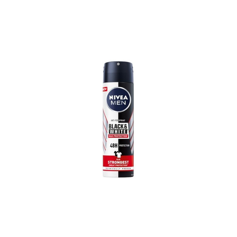 Nivea pánsky deodorant B&W max protection 150ml (kartón 6 ks)