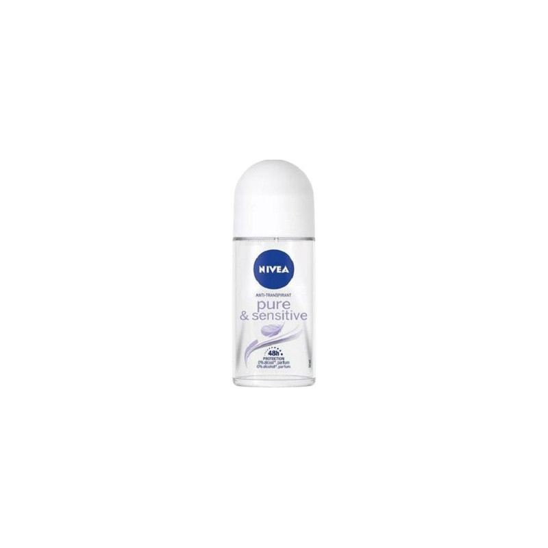 Nivea dámsky gulôčkový antiperspirant Pure&sensitive 50ml (kartón 6 ks)