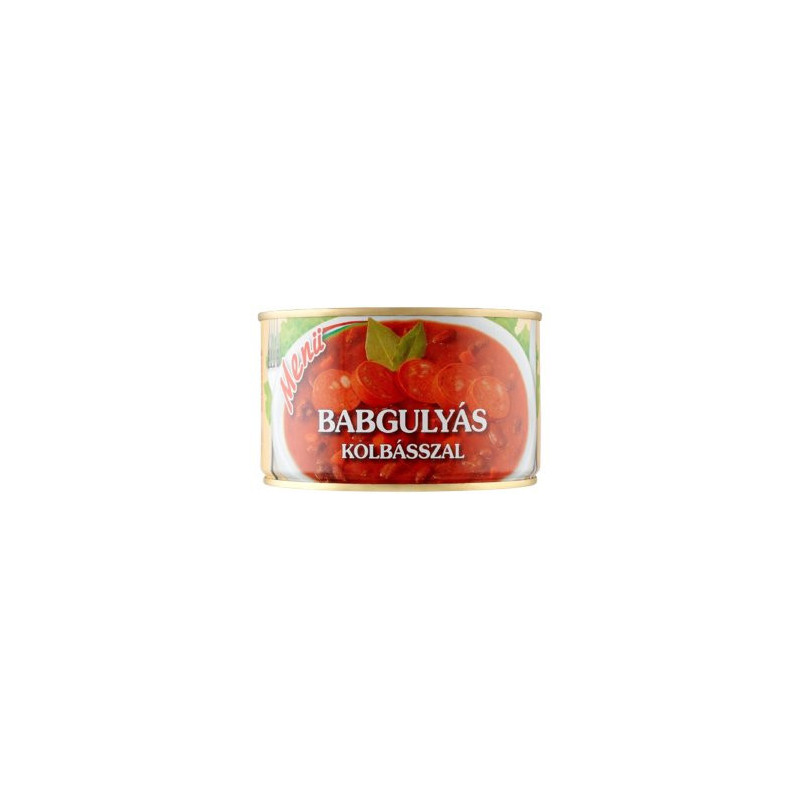 Menu fazuľový guláš s klobásom 400g (kartón 6 ks)