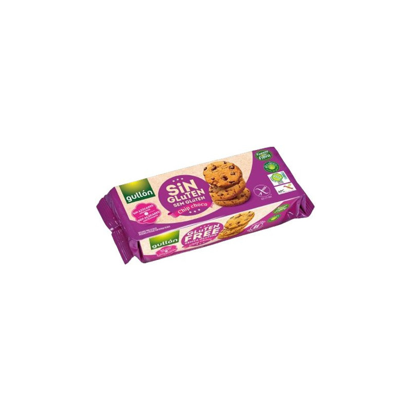 Gullon sušienky s kúskami čok. bezgluténový, bez cukru 125g (kartón 16 ks)