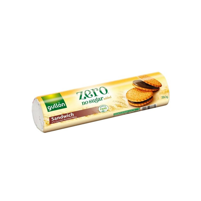 Gullon sušienky plnený s čokoládovým krémom - Sandwich 250g (kartón 18 ks)