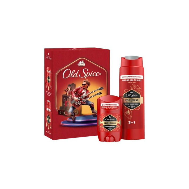 Old spice Epic legend darčeková kazeta sprch.gél 250ml + stick 50ml (kartón 6 ks)