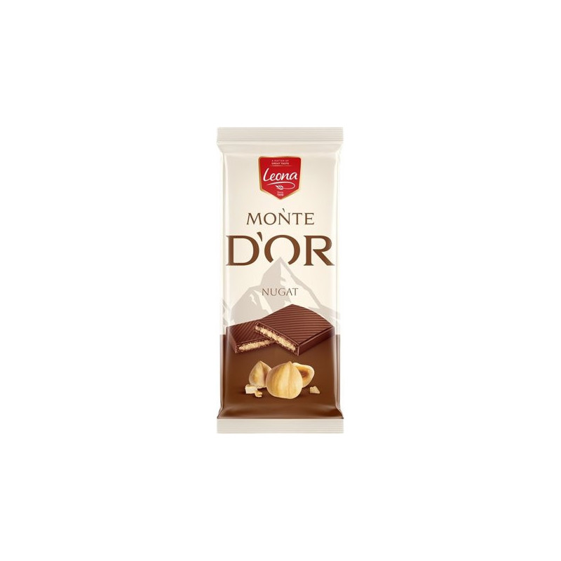 Monte Dor čokoláda nugátové 90g (kartón 21 ks)