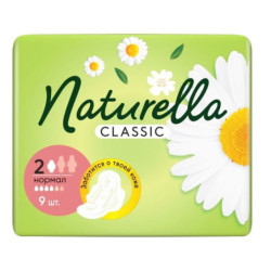 Naturella Classic  vložky s krídelkami Normal 2/ 9ks (kartón 24 ks)