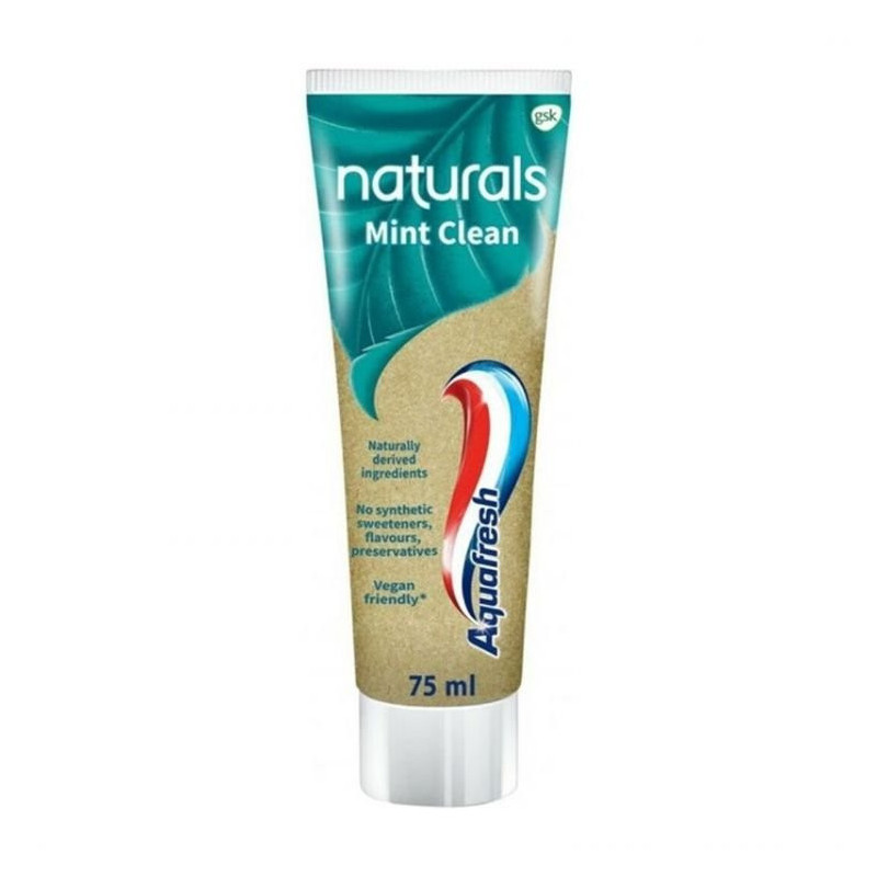 Aquafresh zubná pasta Naturals Mint Clean 75 ml (kartón 12 ks)