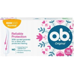 OB Tampóny Reliable protect. normal 16ks (kartón 6 ks)