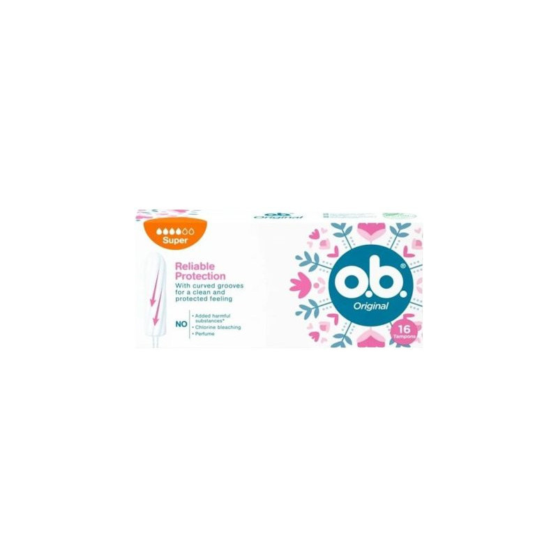 OB Tampóny Reliable protect. super 16ks (kartón 5 ks)