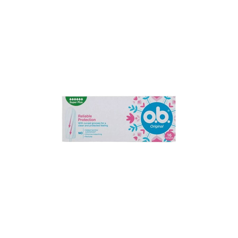OB Tampóny Reliable protect. super plus 16ks (kartón 5 ks)