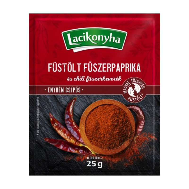 Lacikonyha údená mletá paprika s chili 25g (kartón 32 ks)