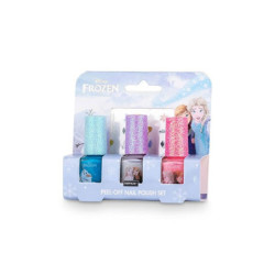 Frozen set na nechty, samolepky + lak 3x5ml (kartón 12 ks)
