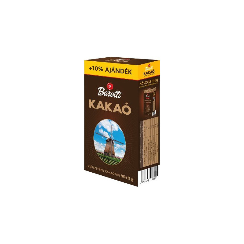 Barotti nízkotučné kakao 88g (kartón 12 ks)