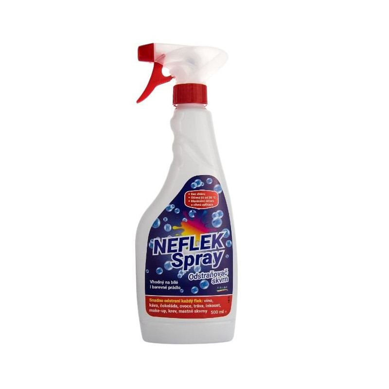 Neflek odstraňovač škvrn sprej 500ml (kartón 16 ks)