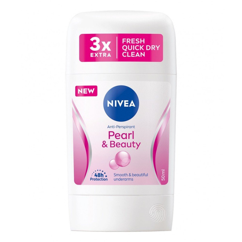 Nivea dámsky tuhý antiperspirant Pearl beauty 50ml (kartón 6 ks)