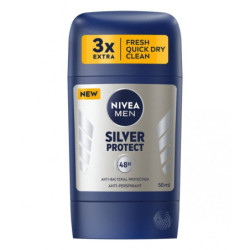 Nivea pánsky tuhý antiperspirant Silver Protect 50ml (kartón 6 ks)
