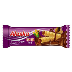ALASKA KAKAOVÁ kukuričná trubička 18g (kartón 48 ks)