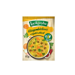 Lacikonyha polievka s mäsovými knedličkami a krátkymi makarónmi 60g (kartón 18 ks)