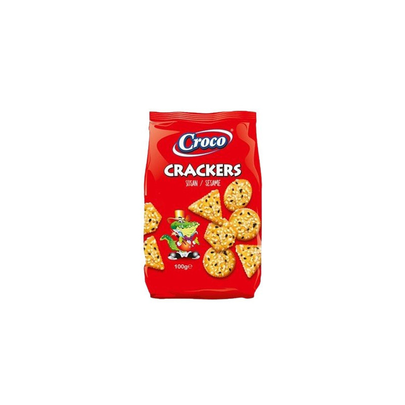 Croco Crackers sezam 100g (kartón 12 ks)