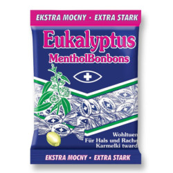 Eukalyptus Menthol Bonbons Strong 150g (kartón 16 ks)