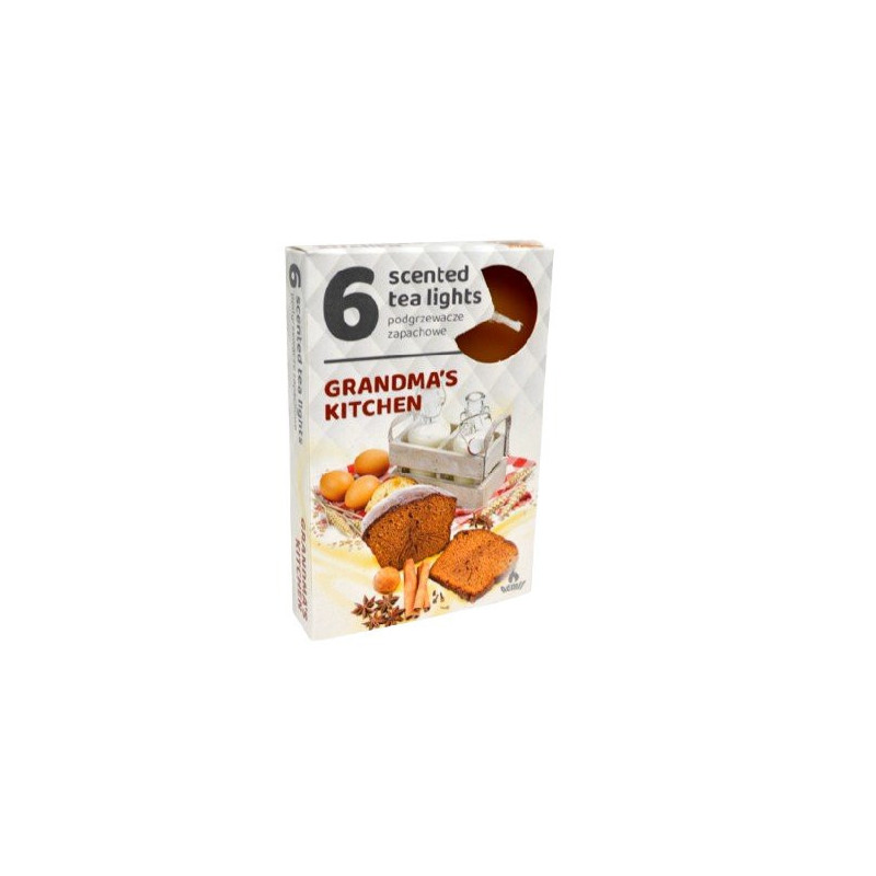 Čajové sviečky Grandmas kitchen 6ks (kartón 15 ks)