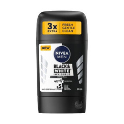 Nivea MEN tuhý antiperspirant Black&White Original 50ml (kartón 6 ks)