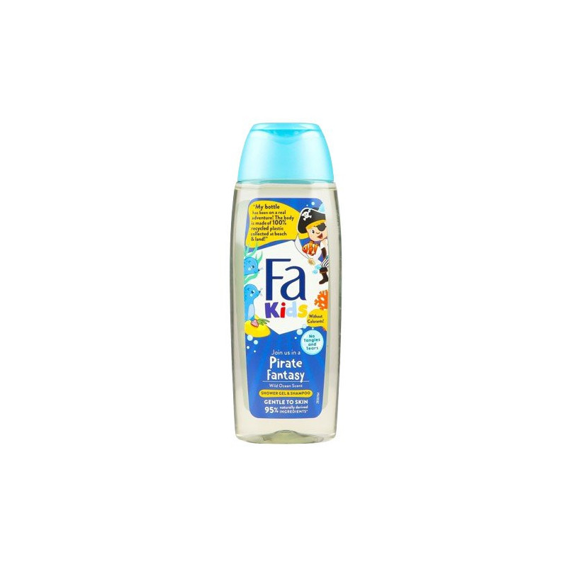 Fa sprchový gél&šampón Kids Wild ocean 250ml (kartón 12 ks)