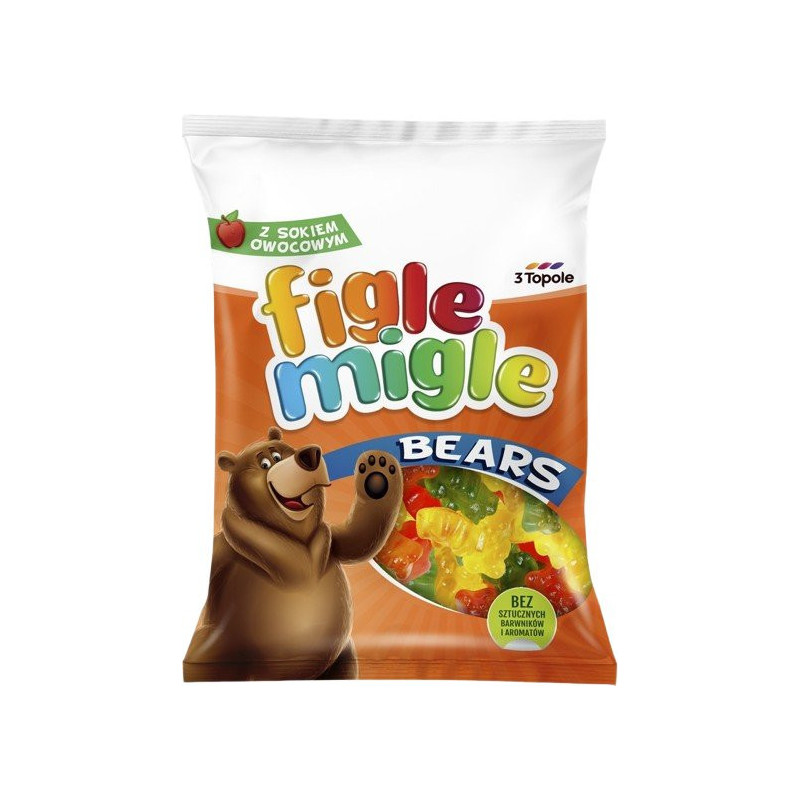 Figle Migle Bears 80g (kartón 12 ks)