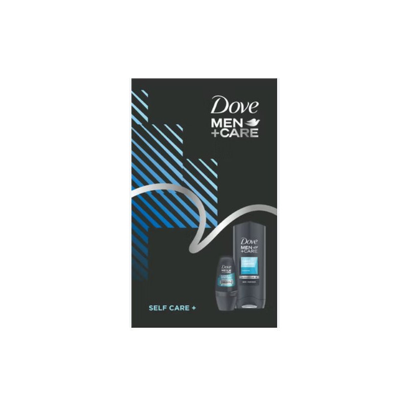 Dove Men + Care darčeková kazeta spr.gél. 250ml + roll 50ml (kartón 6 ks)
