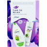 Dove darčeková kazeta Time To Relax  sprcový gel 225ml+Telové mlieko 250ml