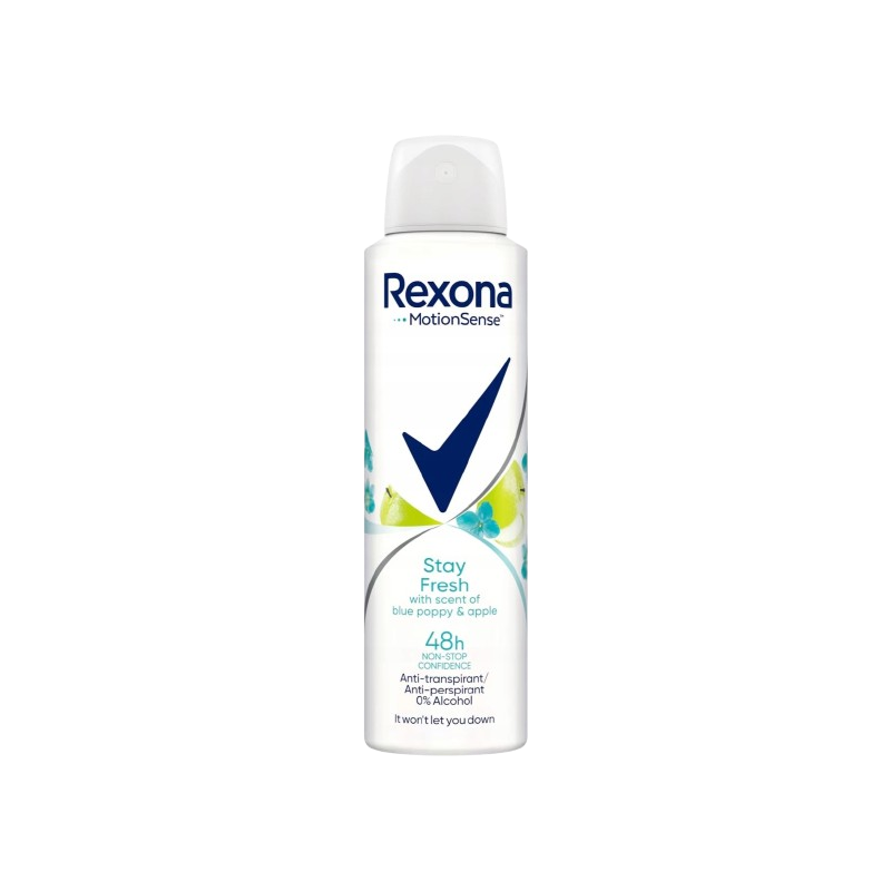 Rexona dámsky deodorant Stay Fesh Blue poppy apple 150ml