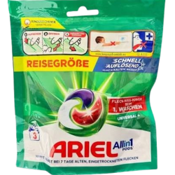 Ariel Allin1 Kapsuly pracích prostriedkov Universal+ 3 ks -70,8g