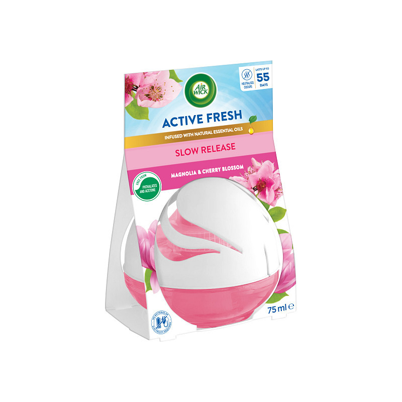 Air Wick Active Fresh Magnólia & Kvety čerešní osvěžovač vzduchu, 75 ml