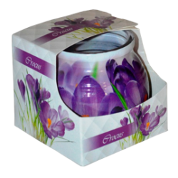 Sviečka v skle Crocus 80g
