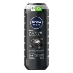 Nivea pánsky sprchový gél - Active Clean 3in1 500ml