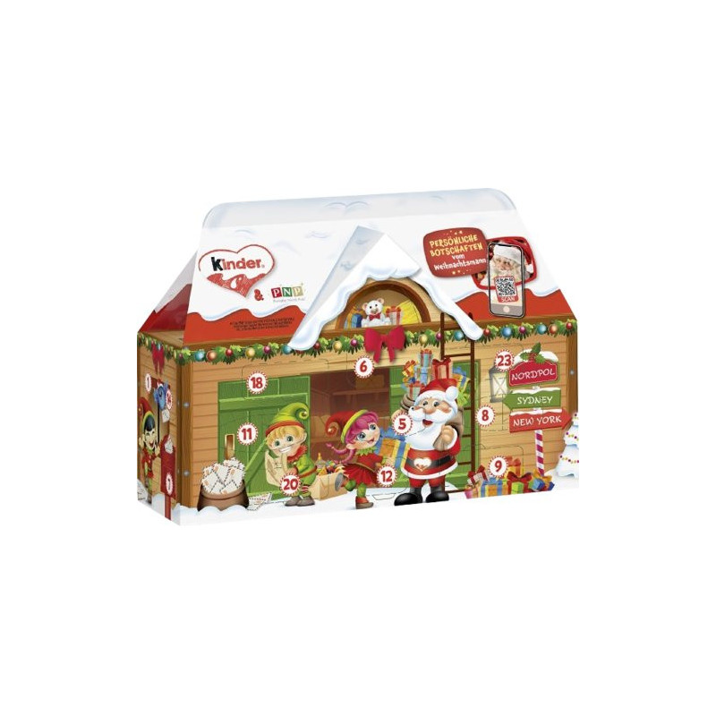 Kinder adventný kalendár domček 234g